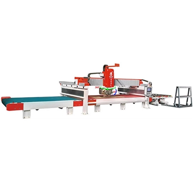HKNC-400L CNC Bridge Saw with Conveyors HKNC-400L 流水线桥式切割机